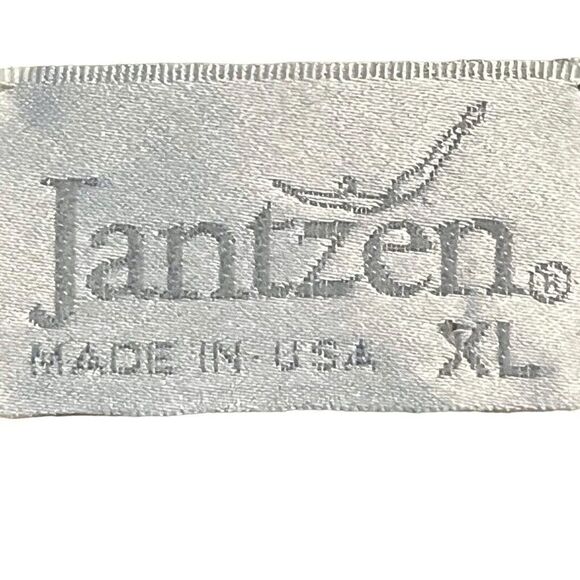 Jantzen Vintage Pointelle Cottagecore Scalloped V-Neck Long Sleeve Sweater XL - Picture 15 of 16